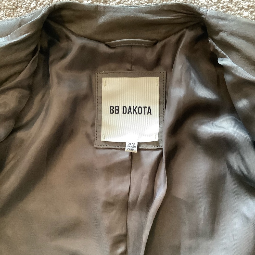 🌟HP🌟BB Dakota XS soft Leather Taupe open Drape - Picture 7 of 12